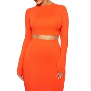 Naked Wardrobe NW Set - Orange (Medium or Large)